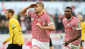Erzielte gegen Dynamo Dresden drei Tore für den 1. FC Köln und führt die Torjägerliste der 2. Bundesliga souverän an: Simon Terodde.