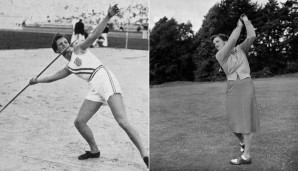 BABE DIDRIKSON ZAHARIAS: Die Amerikanerin gewann 1932 in Los Angeles Gold im Speerwurf und über die 80 Meter Hürden. Ein paar Jahre wurde sie zum gefeierten Golfstar und gewann zwischen 1940 und 1954 zehn Majors