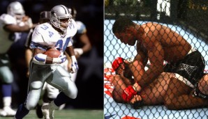 HERSCHEL WALKER: Heisman-Gewinner auf dem College 1982, danach 16 Jahre Football als Running Back (82 NFL-TDs). 1992 saß er im Zweierbob von Albertville - und dann wurde Walker auch noch MMA-Fighter