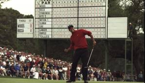 Platz 1: Tiger Woods (PGA) - Zwischen 1999 und 2009 gewann er im Schnitt 5,8 Turniere pro Jahr. Schnappte sich bis 2008 13 von 35 Majors. Zwischen 2002 und 2005 schlug er 1716 Putts mit drei oder weniger Feet - er verfehlte vier.