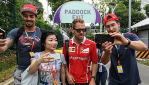 Sebastian Vettel hat auch in Singapur viele Fans