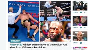 Außerdem hat die "Sun" beobachtet, wie "fassungslos" Wilder war, als "Undertaker Fury" nach dem Niederschlag in der 12. Runde wieder auferstanden ist.