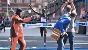 Wilson Kipsang siegte beim Tokio-Marathon