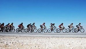 Radfahrer bei der Tour of Qatar