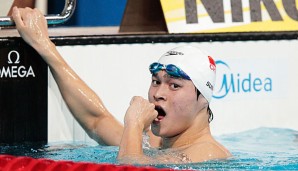 Sun Yang gewann bei den Asienspielen drei Goldmedaillen