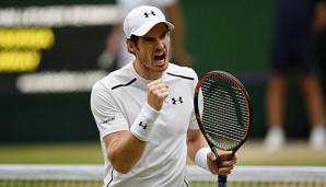 Andy Murray pushte sich zu seinem Fünfsatzsieg gegen Tsonga