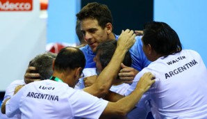 Juan Martin Del Potro besiegte Olympiasieger Andy Murray fünf Sätzen