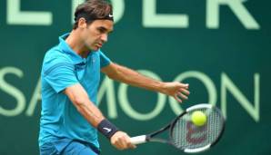 Roger Federer verlor im vergangenen Jahr das Finale in Halle gegen Borna Coric.