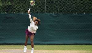 Serena Williams beim Training: Kann sie zum achten Mal in Wimbledon gewinnen?