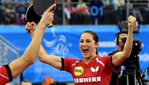 Petrissa Solja feiert die vierte Meisterschaft mit ttc eastside berlin