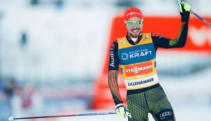 Johannes Rydzek hat den Weltcup in Österreich gewonnen