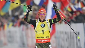 Laura Dahlmeier gewinnt zum ersten Mal den Gesamtweltcup