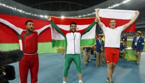 Iwan Tichon, Dilschod Nasarow und Wojciech Nowicki holten sich die Hammerwurf-Medaillen