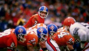 Championship Game, 1987 - Denver Broncos vs. Cleveland Browns 23:20 OT: "The Drive". 15 Plays, 98-Yards in 5 Minuten: Dank John Elways legendärem Drive gleicht Denver 39 Sekunden vor dem Ende aus, nachdem in Cleveland schon gefeiert wurde.