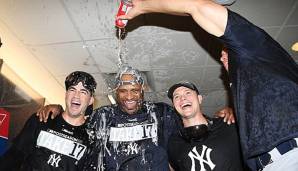 Die New York Yankees feierten ihren Playoff-Einzug ausgelassen