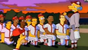 Die Simpsons hatten in der 3. Staffel die Folge "Der Wunderschläger", in der Mr. Burns eine Industrie-Softball-Liga mit seinen Springfield Nuclear Powerplant Ringers gewinnen wollte. Dazu engagierte er zahlreiche Baseballstars. SPOX blickt zurück.
