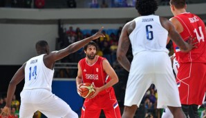 Milos Teodosic steht mit Serbien bei Olympia im Viertelfinale