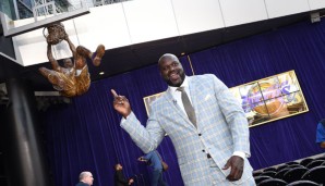Shaquille O'Neal kann sich über seine eigene Statue bei den Lakers freuen