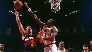Bis zum vorherigen 0-2-Comeback in einer Best-of-Seven-Serie machen wir einen Sprung von neun Jahren: 1995 schalteten die Rockets um Hakeem Olajuwon die Suns in den West Finals aus.
