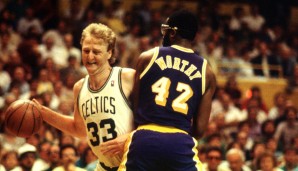 Platz 8: Larry Bird (Boston Celtics) - 296 Steals in 164 Spielen
