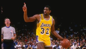 Platz 4: Magic Johnson (Los Angeles Lakers) - 358 Steals in 190 Spielen