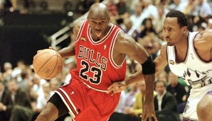 Platz 3: Michael Jordan (Chicago Bulls) - 376 Steals in 179 Spielen