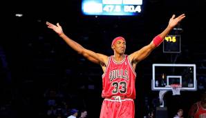 Platz 2: Scottie Pippen (Chicago Bulls, Houston Rockets, Portland Trail Blazers) - 395 Steals in 208 Spielen