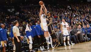 PERFORMANCE OF THE YEAR: Klay Thompson (Golden State Warriors) - 60 Punkte gegen die Indiana Pacers
