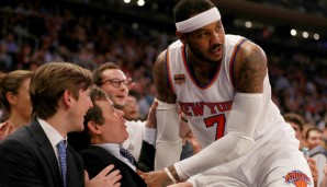 Geht mit den Fans im Madison Square Garden wohl weiter auf Tuchfühlung: Carmelo Anthony