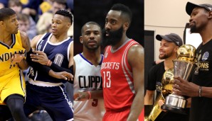 Superstar-Duos im Westen: George und Westbrook, Paul und Harden, Curry und Durant