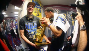 Platz 1: Golden State Warriors – Stephen Curry (25,3 Punkte, 4,5 Rebounds, 6,6 Assists) und Klay Thompson (22,3 Punkte, 3,7 Rebounds, 2,1 Assists)