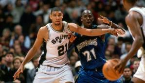Platz 12: Tim Duncan (1997/98 für die Spurs). PER: 22,6