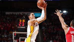 Platz 2: Kyle Kuzma (Los Angeles Lakers) - 38 Punkte (12/17 FG, 7/10 Dreier), 7 Rebounds gegen die Houston Rockets - GameScore: 35,3.