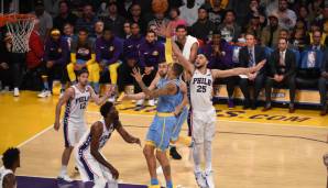 Platz 9: Ben Simmons (Philadelphia 76ers) - 18 Punkte (8/13 FG), 9 Rebounds, 10 Assists und 5 Steals gegen die L.A. Lakers - GameScore: 26,5.