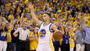 Platz 2: Stephen Curry - 69,3 Prozent in 75 Spielen (Golden State Warriors)