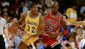 Platz 22: MAGIC JOHNSON (1979-1991, 1996) - 1.724 Steals in 906 Spielen - Lakers.