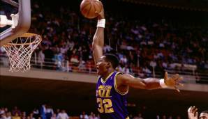 Utah Jazz: Karl Malone, 1985/86: 14,9 Punkte, 8,9 Rebounds, 2,9 Assists – All-Rookie First Team.