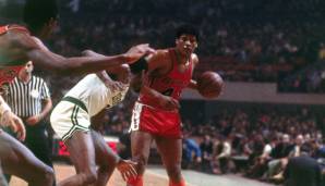 Washington Wizards/Bullets: Wes Unseld, 1968/69: 13,8 Punkte, 18,2 Rebounds, 2,6 Assists – Rookie of the Year, MVP, All-Star, All-NBA First Team.