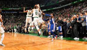 Die Boston Celtics überlebten eine wilde Schlussphase.