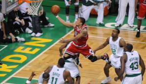 DERRICK ROSE (2009, Chicago Bulls): 19,7 Punkte und 6,4 Assists in 7 Spielen - Endstation erste Runde.