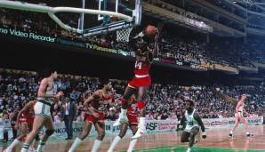 HAKEEM OLAJUWON (1985, Houston Rockets): 21,2 Punkte, 13 Rebounds und 2,6 Blocks in 5 Spielen - Endstation erste Runde.