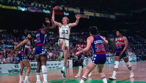 LARRY BIRD (1980, Boston Celtics): 21,3 Punkte und 11,2 Rebounds - Endstation Conference Finals.