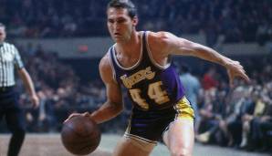 Jerry West (Los Angeles Lakers) in den Jahren 1965 und 1966 - Peak: 40,6 Punkte im Schnitt in 11 Spielen der Playoffs 1965