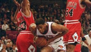 20 Sekunden waren noch auf der Uhr und die Knicks standen 1993 vor einer 3-2-Führung. Forward Charles Smith hatte vier (!) Chancen unter dem Korb - und wurde viermal geblockt. Die Knicks verloren nach 2-0-Führung mit 2-4 gegen MJs Bulls.