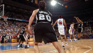 2005: Die Pistons wollen ihren Titel verteidigen und treffen auf die Spurs. In Game 5 (Serie: 2:2), 5,8 Sekunden vor dem Ende der Overtime führen die Pistons 95:93, vergessen aber Robert Horry - der seinen fünften Dreier des Spiels zum Spurs-Sieg trifft.