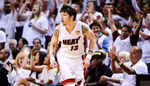 Platz 3: Mike Miller (Miami Heat) - 7/8 Dreier in Spiel 5 der Finals 2012 gegen die Oklahoma City Thunder.