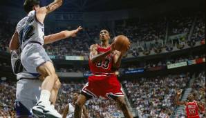 Platz 7: Scottie Pippen (Chicago Bulls) - 7/11 Dreier in Spiel 3 der Finals 1997 gegen die Utah Jazz.