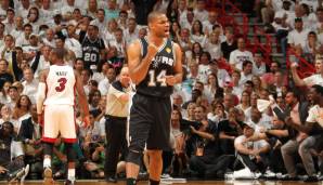 Platz 17: Gary Neal (San Antonio Spurs) - 6/10 Dreier in Spiel 3 der Finals 2013 gegen die Miami Heat.