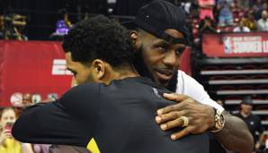 LeBron James gratulierte Lakers-Guard Josh Hart zum Einzug ins Halbfinale.