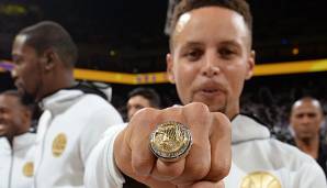 Stephen Curry und die Warriors bekommen vor dem Spiel gegen OKC ihre Ringe